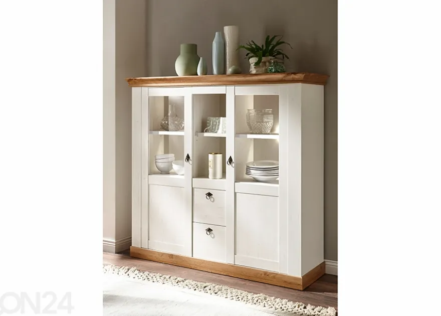Vitriinikaappi Landhaus 148 cm