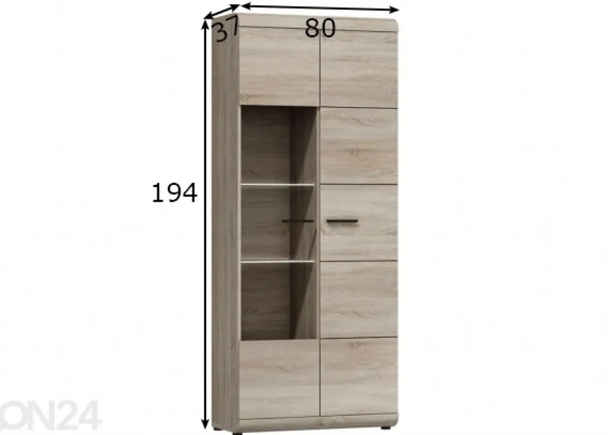 Vitriinikaappi + LED