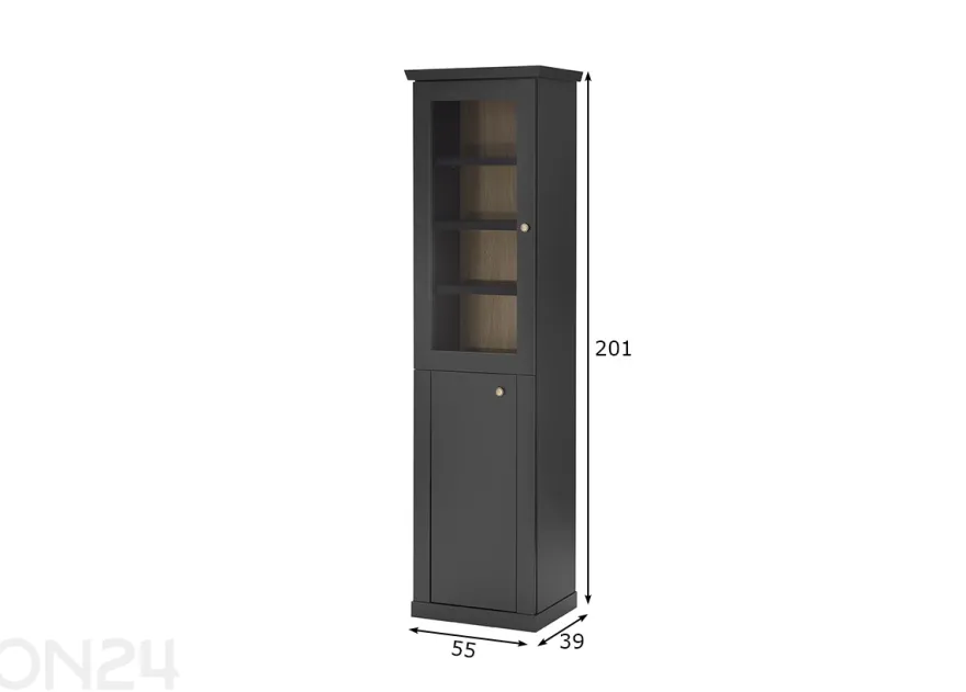 Vitriinikaappi Lincoln 55 cm