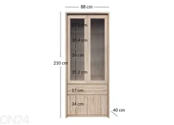 Vitriinikaappi Norton 88 cm
