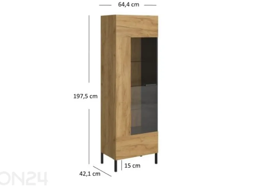 Vitriinikaappi Santes 64,4 cm