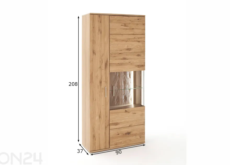 Vitriinikaappi Santori 90 cm