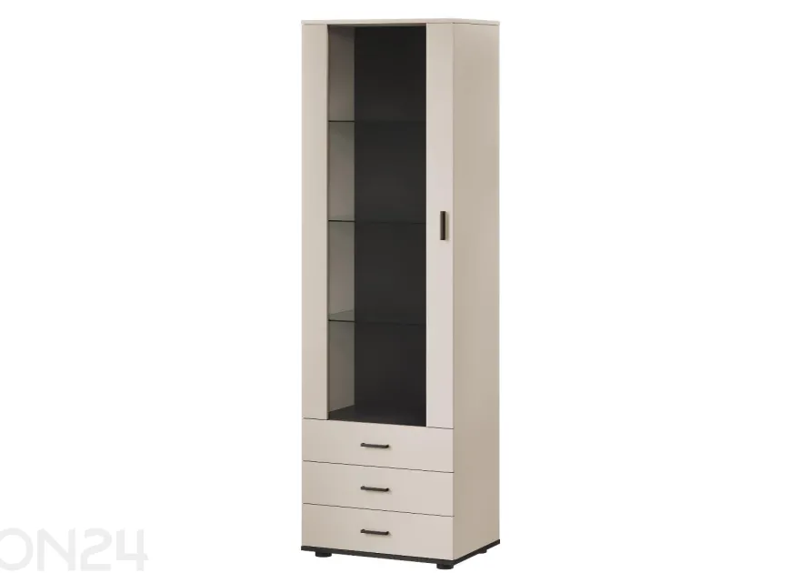 Vitriinikaappi Soho 60 cm + LED RGB