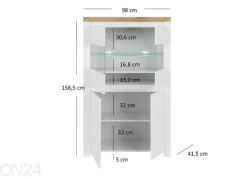Vitriinikaappi Vigo 98 cm