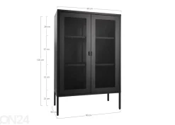 Vitriinikaappi Wangaratta 80 cm