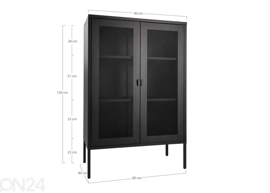 Vitriinikaappi Wangaratta 80 cm