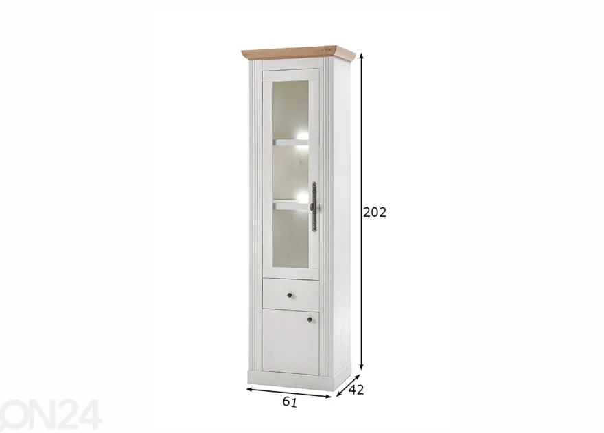 Vitriinikaappi Westaminster 61 cm