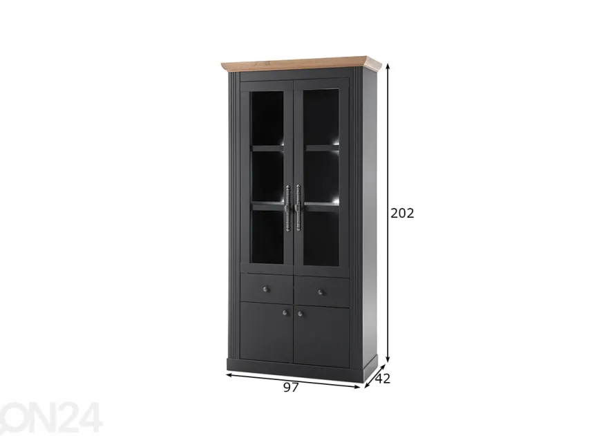 Vitriinikaappi Westminster 97 cm