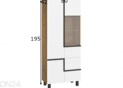 Vitriinikaappi Youghal 80 cm