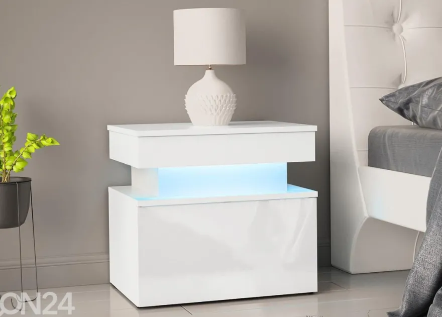 Yöpöytä Glossa 55 cm + LED