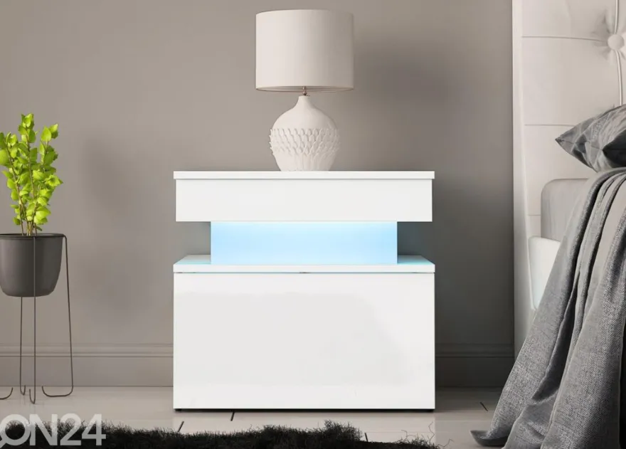 Yöpöytä Glossa 55 cm + LED