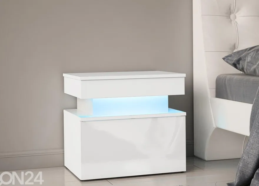 Yöpöytä Glossa 55 cm + LED
